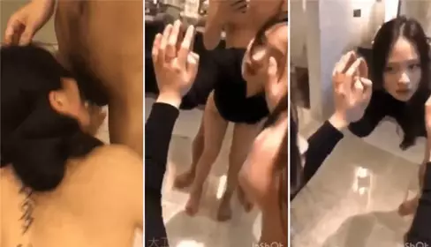 成人版抖音3p骚母狗，母狗叫的很爽